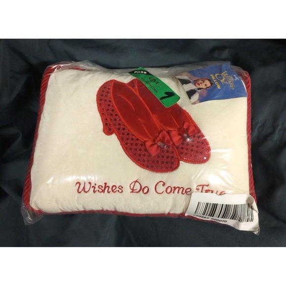 Warner Bros. Other - Vintage 90s NEW Warner Bros. Wizard Of Oz Pillow Ruby Red Rhinestones Wicked